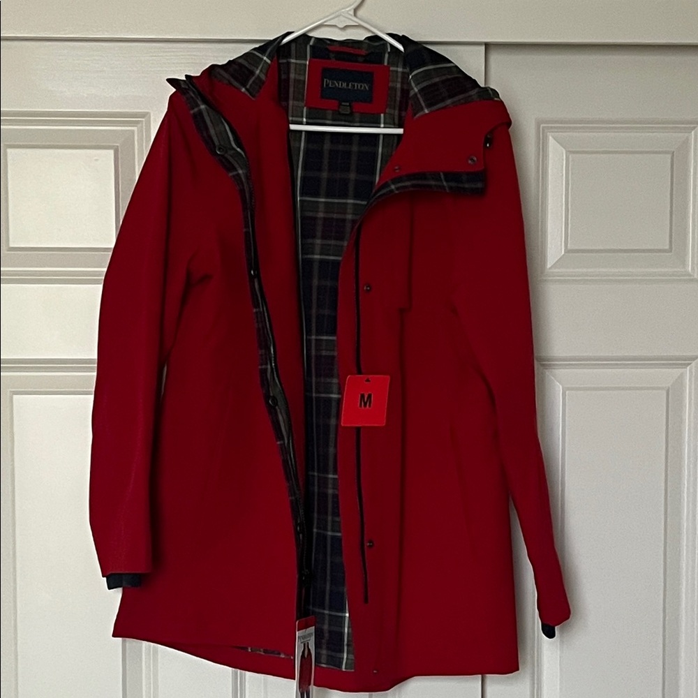 Pendleton Women's Vibrant Red Rain Jacket NWT